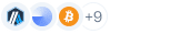 iMe Messenger & Crypto Wallet chain-icon strip from saved source; blank icons may be present
