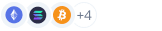 Plug Wallet chain-icon strip from saved source; blank icons may be present