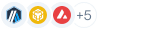 Wallet 3 chain-icon strip from saved source; blank icons may be present